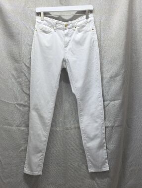 MICHAEL KORS, Izzy Skinny Jeans, White Like New, Soft, 5 Pocket Design Sz 6